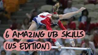 Gymnastics - 6 Amazing Uneven Bars Skills by US Gymnasts