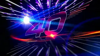 Футаж Поздравляем С Юбилеем 40! #03 Бесплатно. Footage Happy 40th Anniversary! #03 Free.