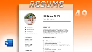 How to format Curriculum Vitae in MS Word? #msword #resume #cv