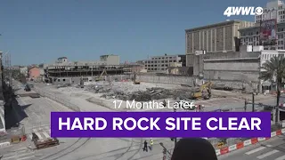 Hard Rock collapse site nearly gone 17 months later