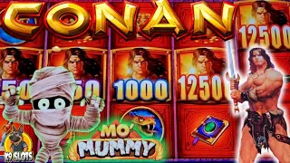 💥 ESPECTACULAR VISITA AL CASINO 2 tragamonedas MO MUMMY Y CONAN slot machine