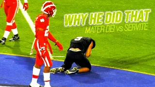 BEST (& WORST) From Mater Dei VS Servite 2021! HARD Hits, ODELL CATCH & FLAGS! WHY HE DID THAT 3