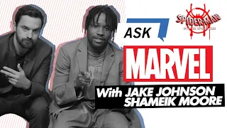 Jake Johnson & Shameik Moore answer YOUR Spider-Man: Into the Spider-Verse questions!  | Ask Marvel