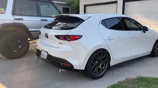 4th Gen 2019+ Mazda 3 Corksport cat back exhaust (Cold start, cold rev, soft launch, drive-by