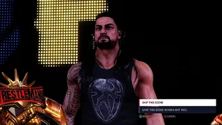 WWE 2K20 ROMAN REIGNS VS EDGE WRESTLEMANIA