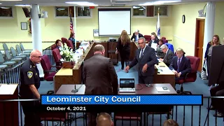 Leominster City Council Special Meeting 10-4-21