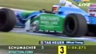 micheal schumacher crash 1994 german gp quali.wmv