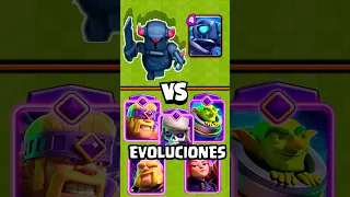 MINI PEKKA vs TODAS LAS CARTAS EVOLUCIONADAS | #clashroyale