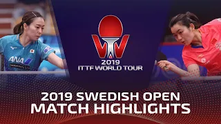 Kasumi Ishikawa vs Liu Fei | 2019 ITTF Swedish Open Highlights (R32)
