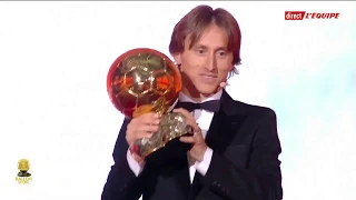 Luka Modric SPEECH as He Wins The Ballon d'Or 2018