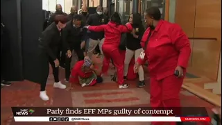 Parly finds EFF MPs guilty of contempt for disrupting Ramaphosa's 2022 budget vote speech