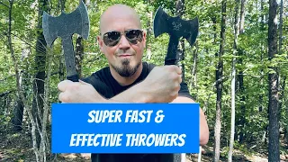 Double Blade Throwing Axes from JXE JXO on Amazon