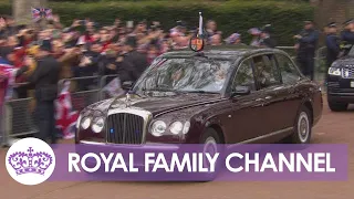 King Charles III Arrives at Buckingham Palace Ahead of Coronation Service