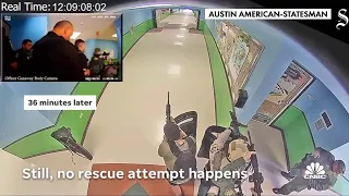 Uvalde surveillance video shows how police responded to shooter