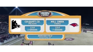 GHSA Semifinal: Colquitt County vs. Mill Creek - Dec. 4, 2015