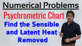 psychrometric chart numerical in hindi || psychrometric chart in refrigeration and air conditioning