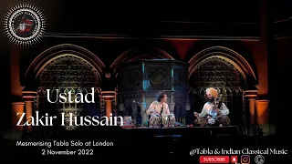 Ustad Zakir Hussain Mesmerising Tabla Solo at London 2 November 2022.