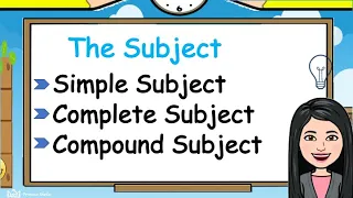 The Subject of a Sentence || Simple, Complete, and Compound Subject