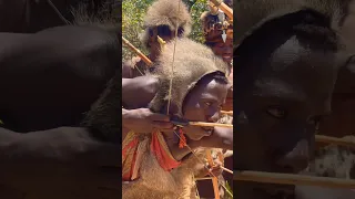 Survival in Jungle with hadzabe hunters/ shooters #africa #bushman #nature #survival #wildlife