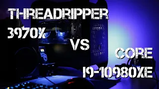 Performance comparison of two processors AMD Threadripper 3970X vs Intel core i9-10980XE