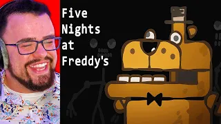 Reacting to THE ULTIMATE FIVE NIGHTS AT FREDDY'S Recap Cartoon! (FNAF)