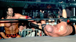 Scott Hall vs Bam Bam Bigelow vs Goldberg