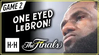One Eyed LeBron James Full Game 2 Highlights vs Warriors 2018 NBA Finals - 29 Pts, 13 Ast, 9 Reb
