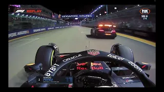 Perez almost overtakes Safety Car | Singapore GP 2022