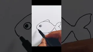 easy fish drawing