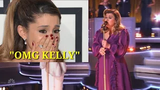 Ariana Grande's reaction to Kelly Clarkson covering her 7 rings song