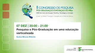 II CONGRESSO DA PRPGI -A pesquisa no IFBA: do ensino médio à pós-graduação