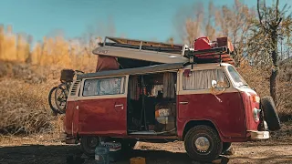 Our first wild camp spot | Kombi Life in Argentina