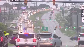 VIDEO: Bandera Road at Seneca closes due to heavy rain in San Antonio area