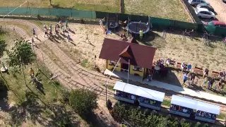 Zahradní železnice Vracov - pohled shora HD