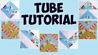 Quilting for beginners - Easy strip Tube blocks (Designs of the ready quilts)