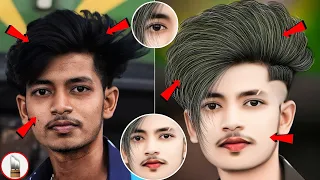 Pencil से NeW Hair Editing करना सीखें | autodesk sketchbook नया hairstyle editing | HaiR EditoR