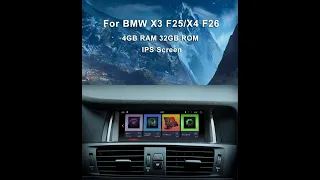 NaviFly Android 10 0 BMW X3 F25 X4 F26 installation video