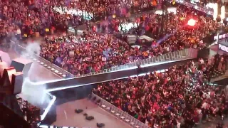 LA Knight and AJ Styles entrances!