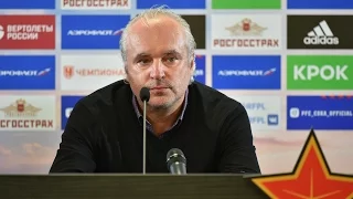 Пресс-конференция после матча ЦСКА - «Краснодар»