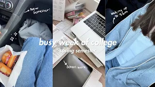 college week in my life 🎧 : new semester, waking up at 6am, & being productive