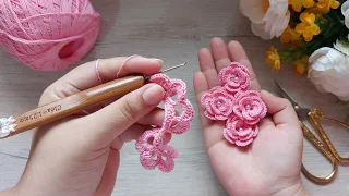 wooo EN SOLO 5 MINUTOS!! Tejeras estas minis 🌸 En TENDENCIA ROSA BARBIE muy Fácil de hacer/Emprende💵