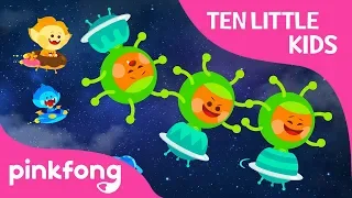 Ten Little Alien Kids | Ten Little Kids Songs | Pinkfong Songs for Children
