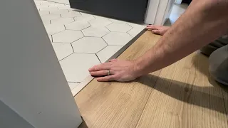 How to install a transition strip on floor
