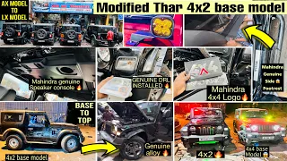 Thar 2023 4x2 base model modification 🤩 Thar modification with Price 🔥 Thar base to top 😱