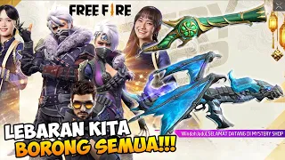 LEBARAN BORONG SEMUA PAKAI 5 JUTA ADA AK BLUE FLAME DRACO, SG TEROMPET, DAN MYSTERY SHOP! Free Fire