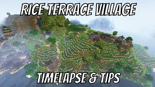 Rice Terrace Village - Timelapse & Tips - Medieval China Inspired City Part 2