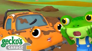 Max is Stuck in the Mud | Gecko's Garage 3D | Learning Videos for Kids 🛻🐸🛠️