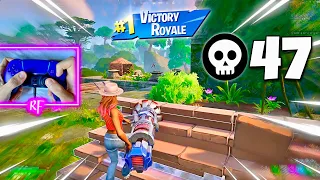 Fortnite Solo vs Squads 47 Eliminations + ASMR PS5 Controller Handcam Gameplay
