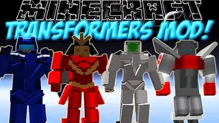 Трансформеры в Minecraft!Обзор мода Minecraft "Transformers"