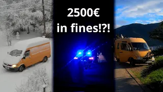 Europe travel 2021 | Corona Fines | Corruption | Van life vlog